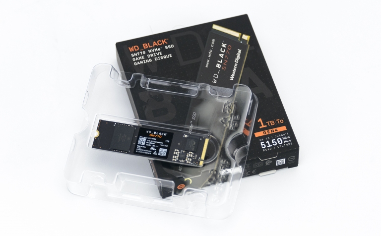 Western Digital WD_BLACK SN770 1TB實測開箱，PCIe Gen4 x4入門型NVMe SSD固態硬碟