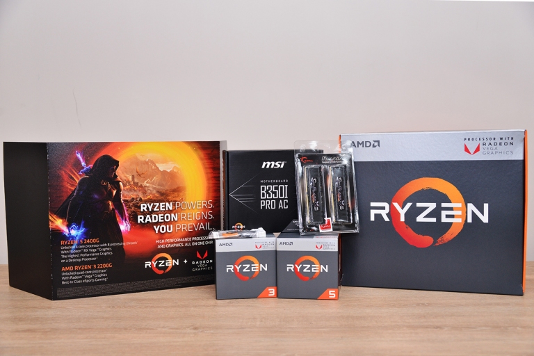 AMD全新Ryzen 2200G、2400G抢先开箱!左右